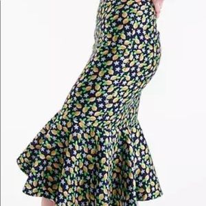 J.Crew jacquard Trumpet Skirt size 4